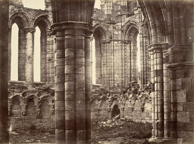 Whitby Abbey, Yorkshire, North Transept by Benjamin Brecknell Turner
